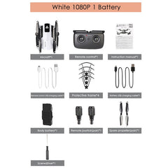 Full HD 1080P Camera Drone RC Airplanes Quadcopter Headless 2.4GHz FPV GPS positioning RC Drone With Extra Battery