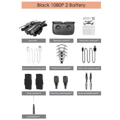 Full HD 1080P Camera Drone RC Airplanes Quadcopter Headless 2.4GHz FPV GPS positioning RC Drone With Extra Battery