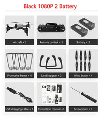 Teeggi SG106 RC Drone Optical Flow with 1080P HD Dual Camera Real Time Aerial Video RC Quadcopter Drone Aircraft Positioning RTF
