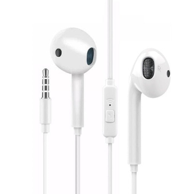 JS Wired Headphones Music Earbuds Stereo Gaming Earphone for Mobile phone With Microphone For iPhone Xiaomi Huawei Sport Headset