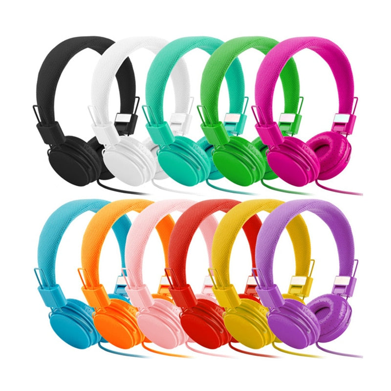 High Quality stereo bass Kids headphones E5 With Microphone Music Earphones Children Headsets Small Earphone as gift