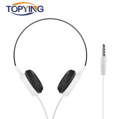 TOPYING Wired Headphone 3.5mm Stereo Music Headphones Portable Sport Headphone For Mobile Phone Computer PC