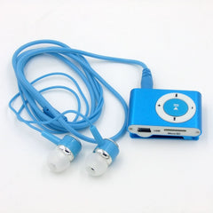 Free shipping MP3 music player with fashion earphone headphone Clip mp3 Portable Sport 3.5mm Mini Mp3 Support Micro SD card