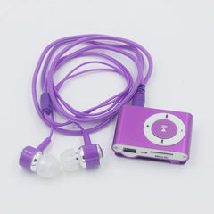 Free shipping MP3 music player with fashion earphone headphone Clip mp3 Portable Sport 3.5mm Mini Mp3 Support Micro SD card