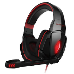 Kotion EACH G2000 Computer Stereo Gaming Headphones Best casque Deep Bass Game Earphone Headset with Mic LED Light for PC Gamer