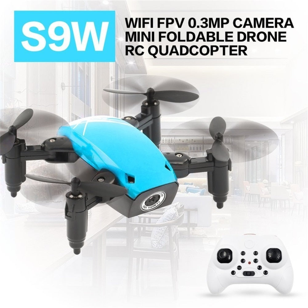 S9 S9W Foldable RC Mini Drone Pocket Drone Micro Drone RC Helicopter With WIFI FPV 0.3MP Camera 360 Degree Flip Drone