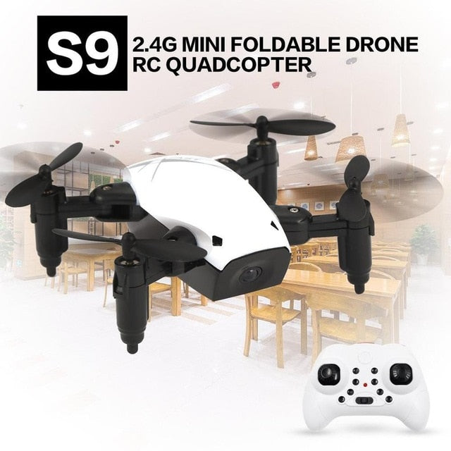 S9 S9W Foldable RC Mini Drone Pocket Drone Micro Drone RC Helicopter With WIFI FPV 0.3MP Camera 360 Degree Flip Drone