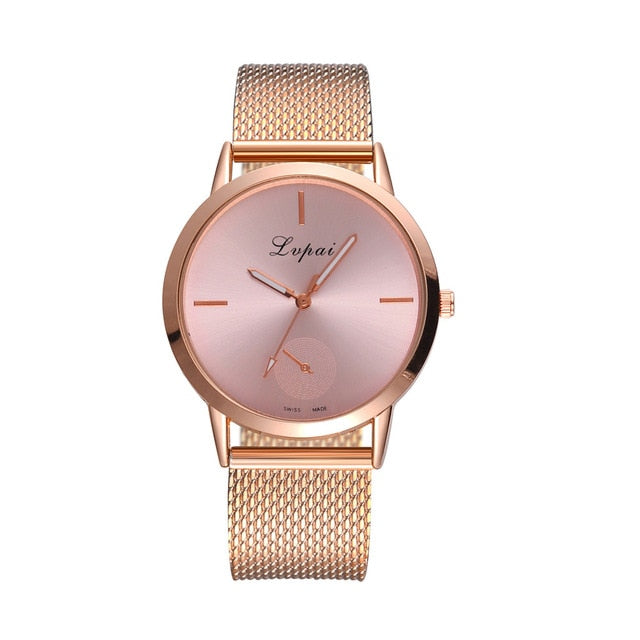 Lvpai Women's Casual  very charming for all occasions  Quartz Silicone strap Band Watch Analog Wrist Watch Women Clock reloj