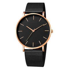 2019 New Arrival Women Watch Mesh Band Stainless Steel Analog Quartz Wristwatch Minimalist Lady Business Luxury Silver Watches