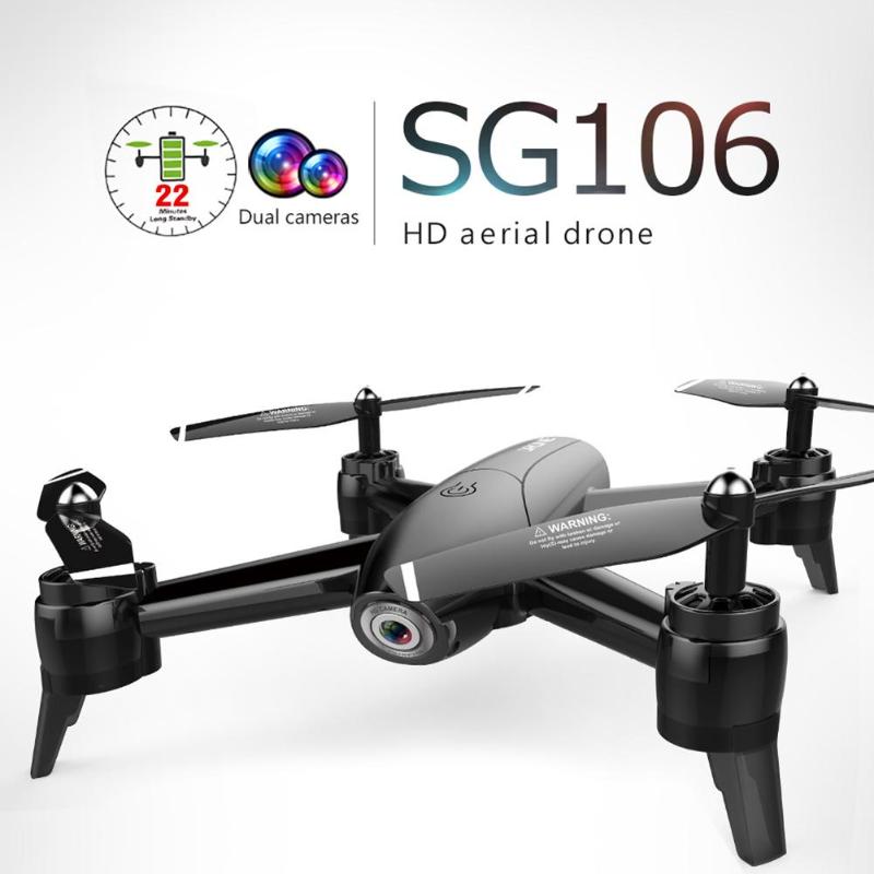 SG106 RC Drone 1080P/720P Double Cam4 CH Long Flytime Foldable Arm with Gesture Control Dron WIFI timely transmission VS E58 H51