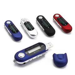 Portable Mini USB Flash MP3 Player LCD Screen Support Flash 32GB TF Card Slot Digital mp3 music player FM Radio + Earphone