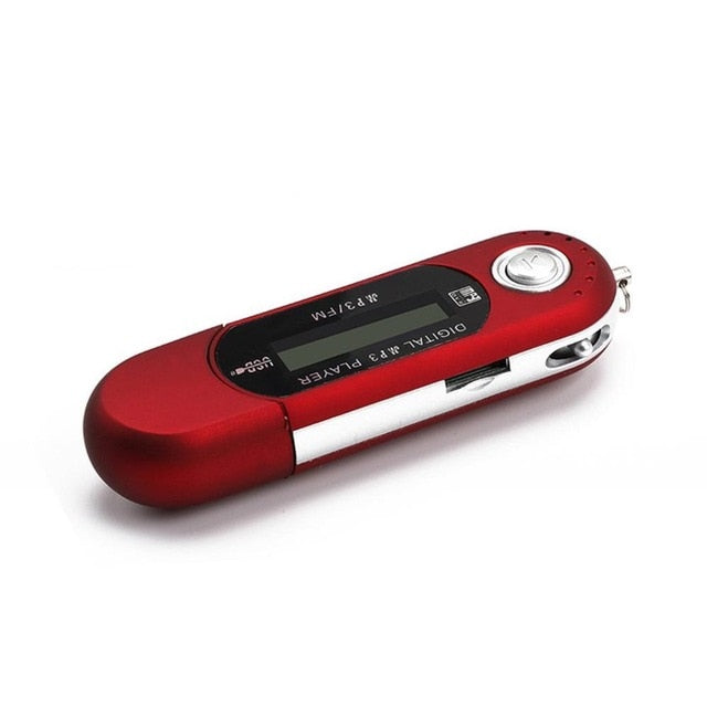 Portable Mini USB Flash MP3 Player LCD Screen Support Flash 32GB TF Card Slot Digital mp3 music player FM Radio + Earphone