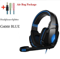 G2000 G9000 Gaming Headsets Big Headphones with Light Mic Stereo Earphones Deep Bass for PC Computer Gamer Laptop PS4 New X-BOX