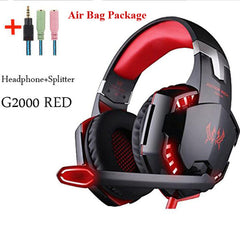 G2000 G9000 Gaming Headsets Big Headphones with Light Mic Stereo Earphones Deep Bass for PC Computer Gamer Laptop PS4 New X-BOX