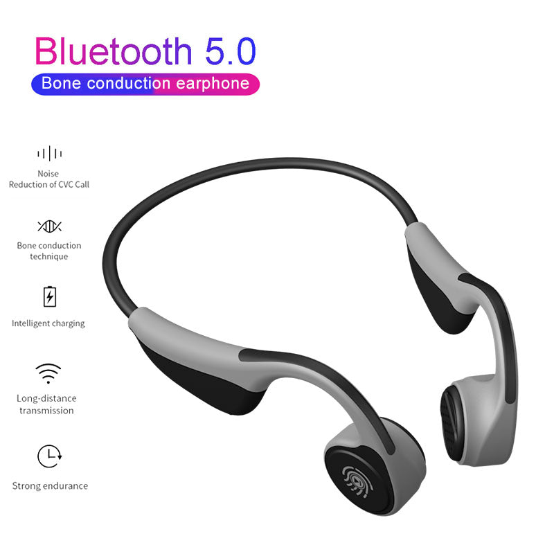 V9 Headphones Bluetooth 5.0 Bone Conduction Headsets Wireless Sports Earphones Handsfree Waterproof  PK Z8 Wireless Headphone