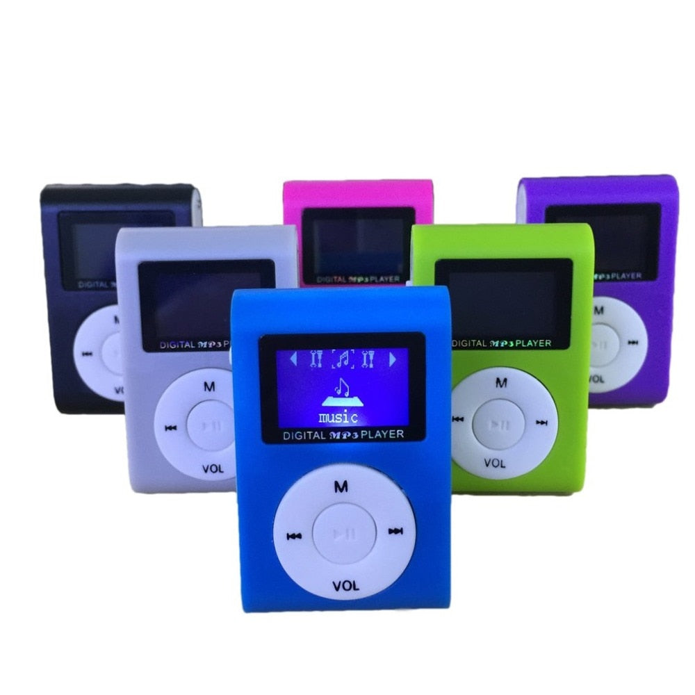 Small Size Portable MP3 Player Mini LCD Screen MP3 Player Music Player Support 32GB TF Card