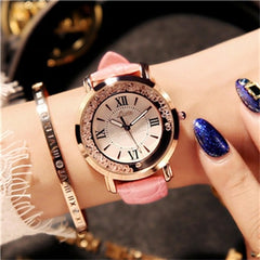 Women Watches Flowing Diamond Dial Design Luxury Fashion Dress Quartz Watch Brand Ladies Wristwatch montres femme zegarek damski