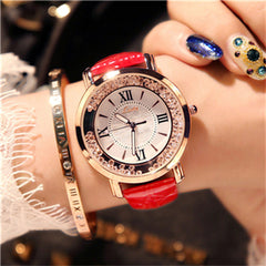 Women Watches Flowing Diamond Dial Design Luxury Fashion Dress Quartz Watch Brand Ladies Wristwatch montres femme zegarek damski