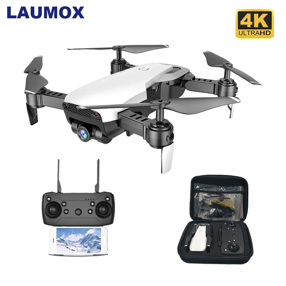 LAUMOX M69G FPV RC Drone 4K Camera Optical Flow Selfie Dron Foldable Wifi Quadcopter Helicopter VS VISUO XS816 SG106 SG700 X12