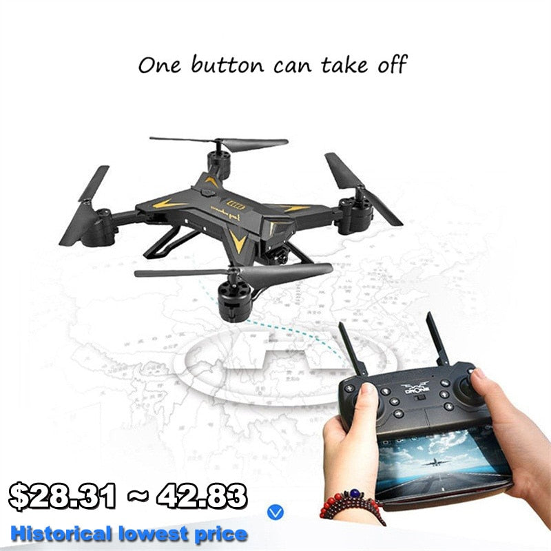 Newst Positioning Four-axis Aircraft RC Drone 1080p HD Video Recording Camera Remote Control  Helicopter Professional Drone